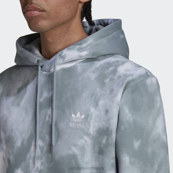 Adidas hanorac gri adicolor essentials trefoil bărbați gri/multicolor 2JBN7025