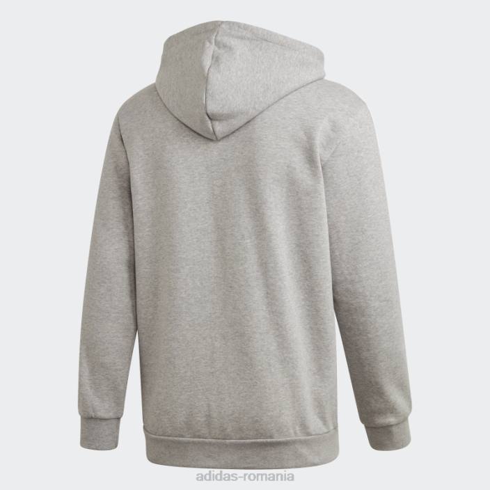 Adidas hanorac gri mediu cu 3 dungi adidas bărbați gri mediu 2JBN6921