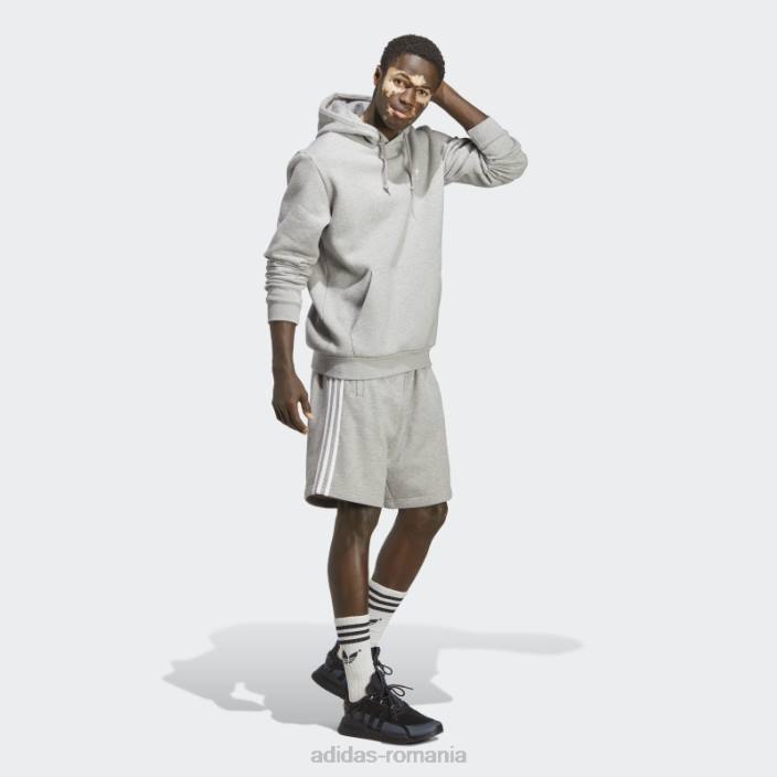 Adidas hanorac gri mediu trefoil essentials adidas bărbați gri mediu 2JBN13095