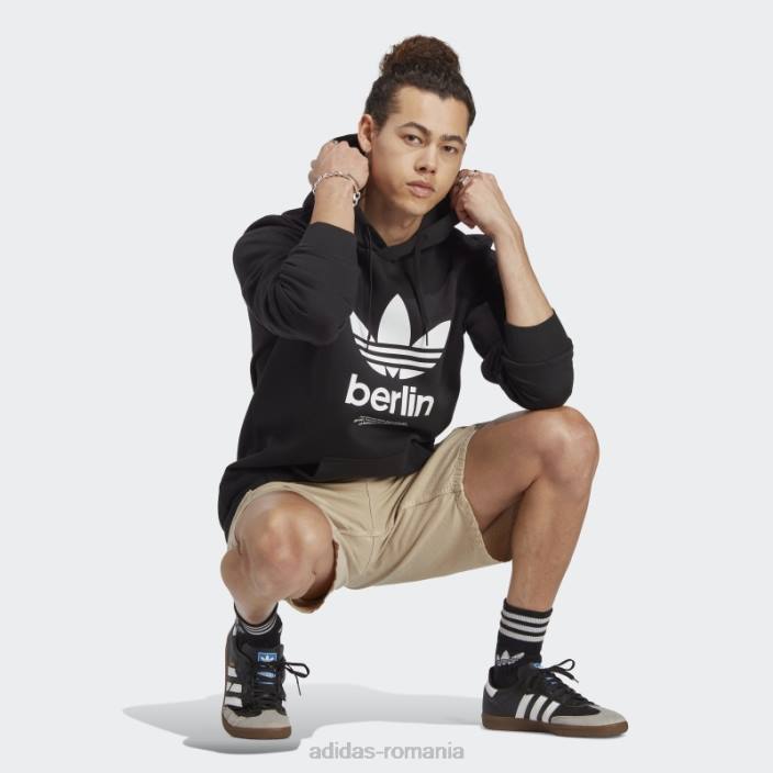 Adidas hanorac icone berlin city originals negru adidas bărbați negru 2JBN13566