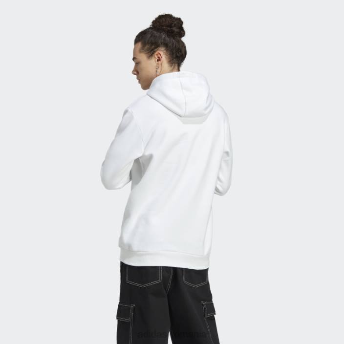Adidas hanorac icone paris city originals alb bărbați alb 2JBN14072