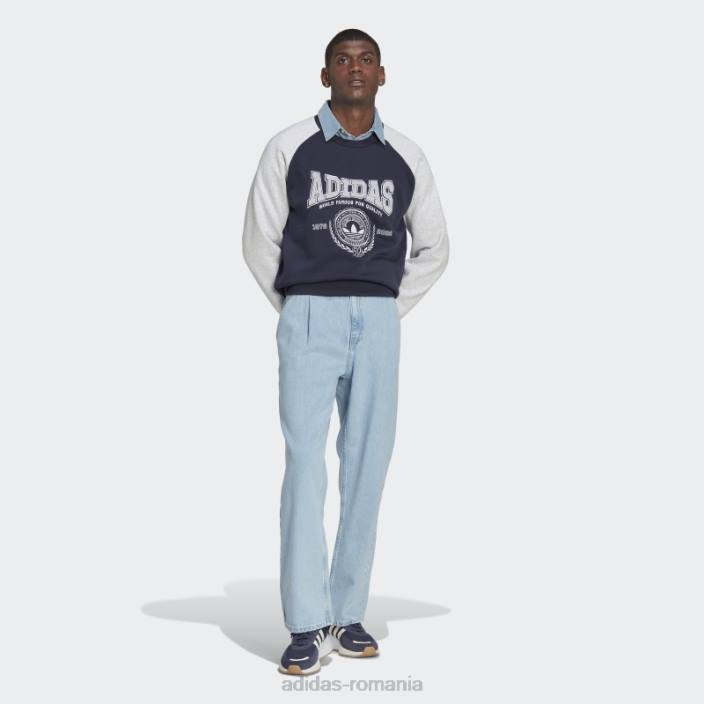 Adidas hanorac ink varsity crewgate bărbați cerneală 2JBN1228
