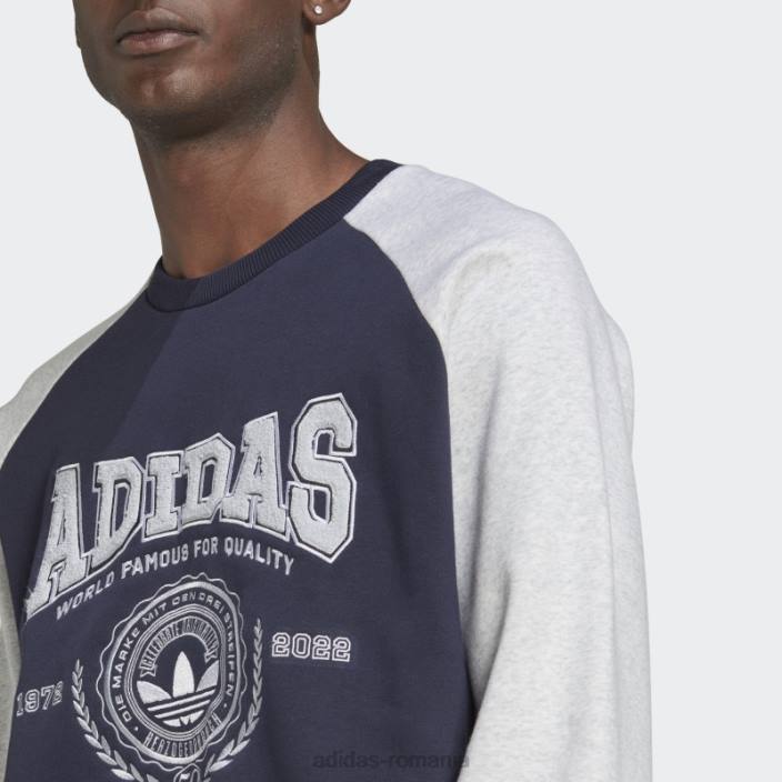 Adidas hanorac ink varsity crewgate bărbați cerneală 2JBN1228
