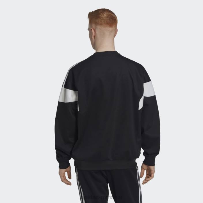 Adidas hanorac negru adicolor clasics cu linie de croială adidas bărbați negru 2JBN5187
