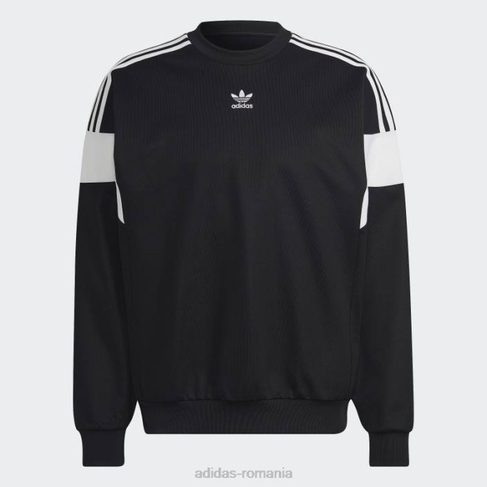 Adidas hanorac negru adicolor clasics cu linie de croială adidas bărbați negru 2JBN5187