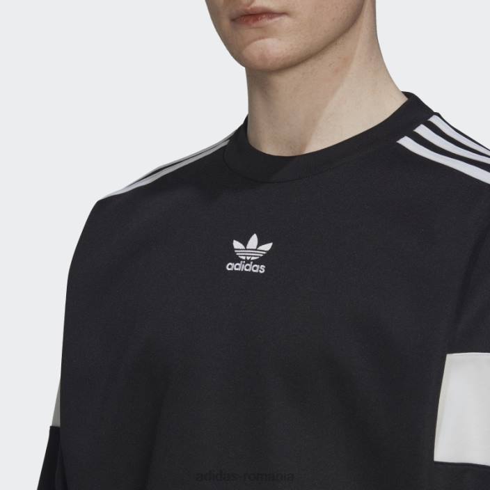 Adidas hanorac negru adicolor clasics cu linie de croială adidas bărbați negru 2JBN5187