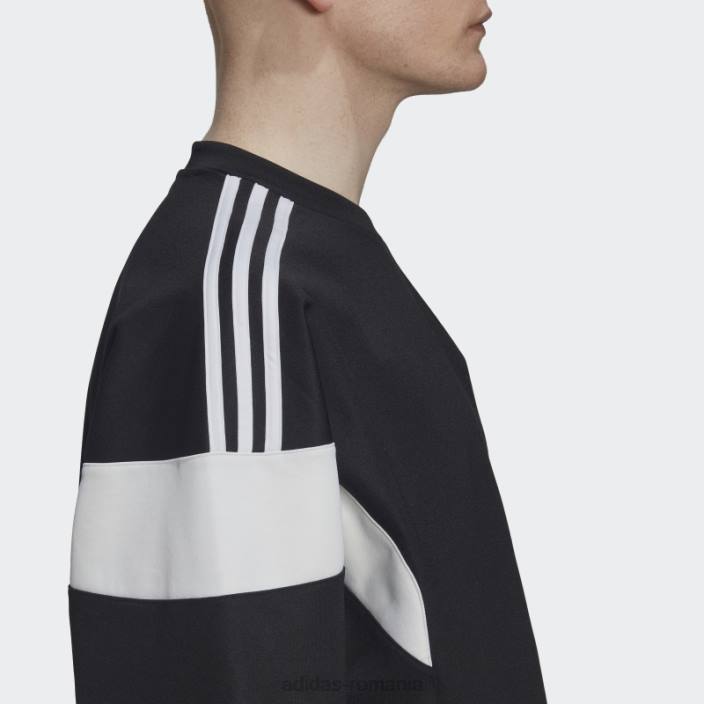 Adidas hanorac negru adicolor clasics cu linie de croială adidas bărbați negru 2JBN5187