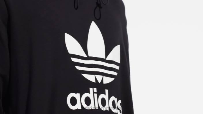 Adidas hanorac negru adicolor clasics din material clash trefoil adidas bărbați negru 2JBN4995