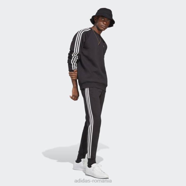 Adidas hanorac negru adicolor classics cu 3 dungi bărbați negru 2JBN4942