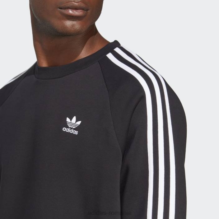 Adidas hanorac negru adicolor classics cu 3 dungi bărbați negru 2JBN4942