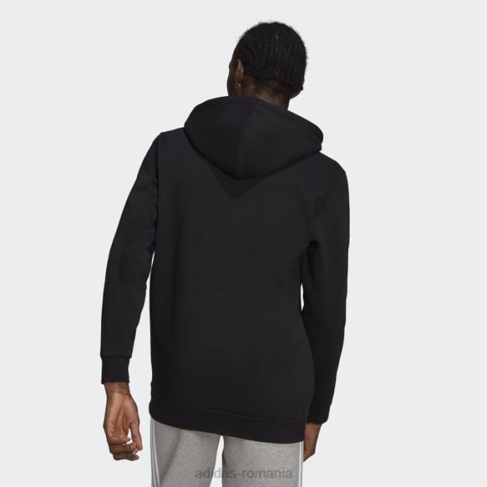 Adidas hanorac negru adicolor classics cu 3 dungi bărbați negru 2JBN6556