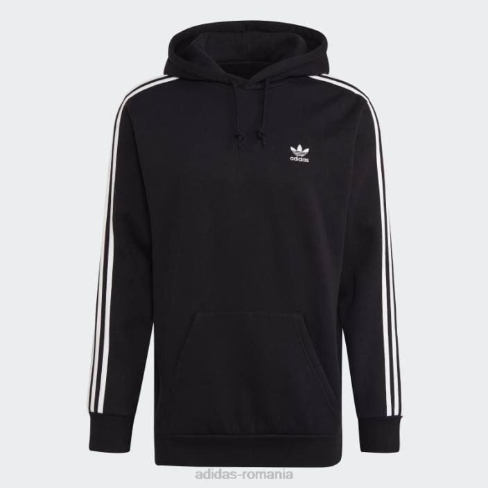 Adidas hanorac negru adicolor classics cu 3 dungi bărbați negru 2JBN6556