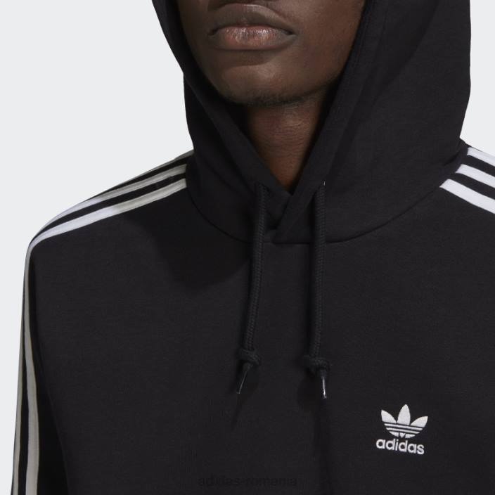 Adidas hanorac negru adicolor classics cu 3 dungi bărbați negru 2JBN6556