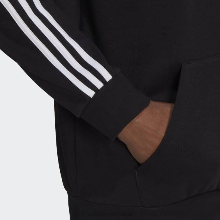 Adidas hanorac negru adicolor classics cu 3 dungi bărbați negru 2JBN6556