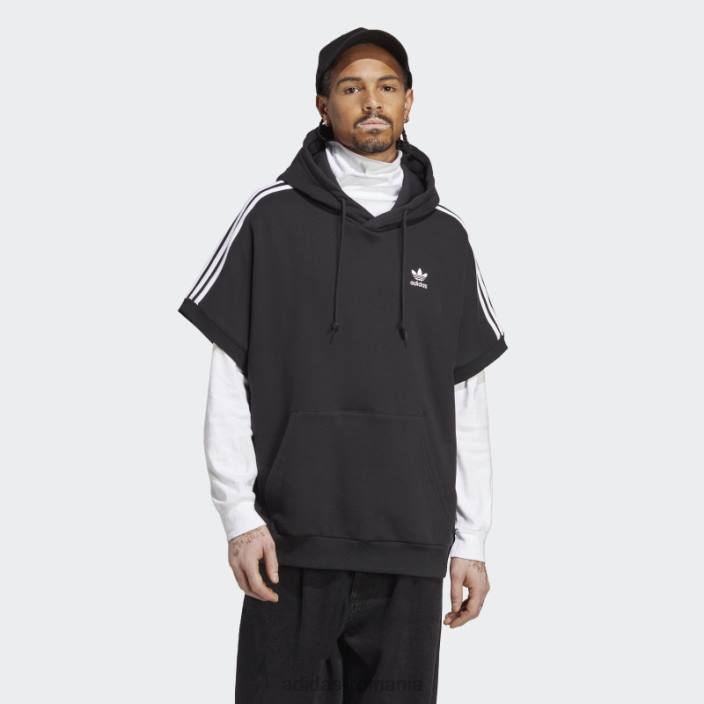 Adidas hanorac negru adicolor classics cu mânecă scurtă adidas bărbați negru 2JBN5247