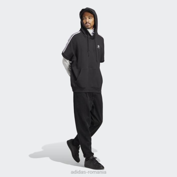 Adidas hanorac negru adicolor classics cu mânecă scurtă adidas bărbați negru 2JBN5247