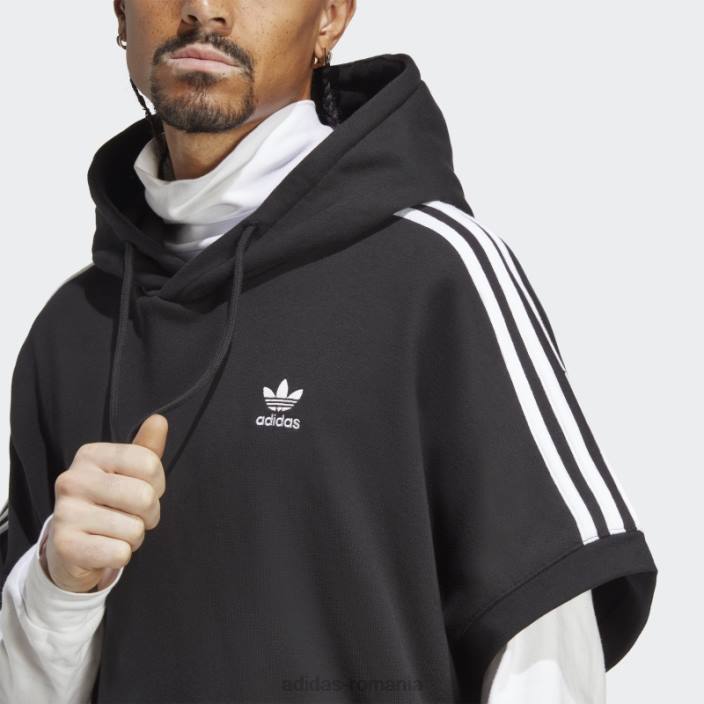 Adidas hanorac negru adicolor classics cu mânecă scurtă adidas bărbați negru 2JBN5247