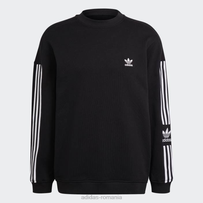 Adidas hanorac negru adicolor classics cu trefoil cu decolteu bărbați negru 2JBN6923