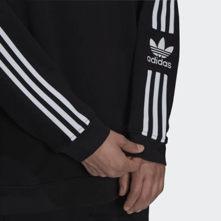 Adidas hanorac negru adicolor classics cu trefoil cu decolteu bărbați negru 2JBN6923