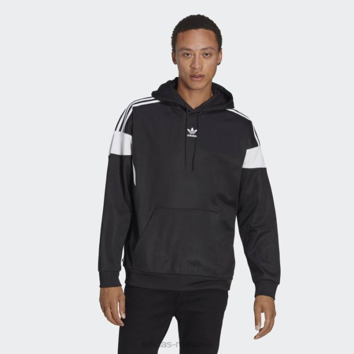 Adidas hanorac negru adicolor classics cut line bărbați negru 2JBN5507