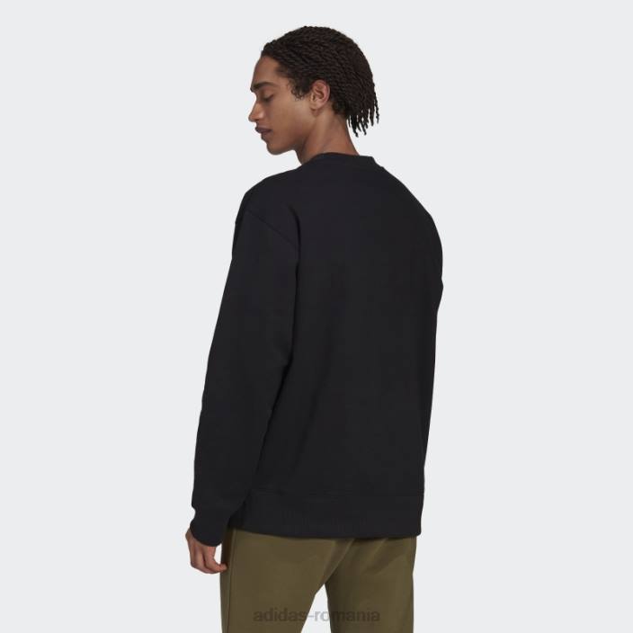 Adidas hanorac negru adicolor contempo crew bărbați negru 2JBN5002