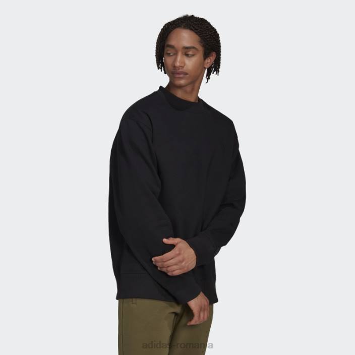 Adidas hanorac negru adicolor contempo crew bărbați negru 2JBN5002