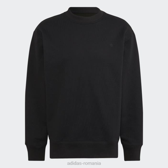 Adidas hanorac negru adicolor contempo crew bărbați negru 2JBN5002
