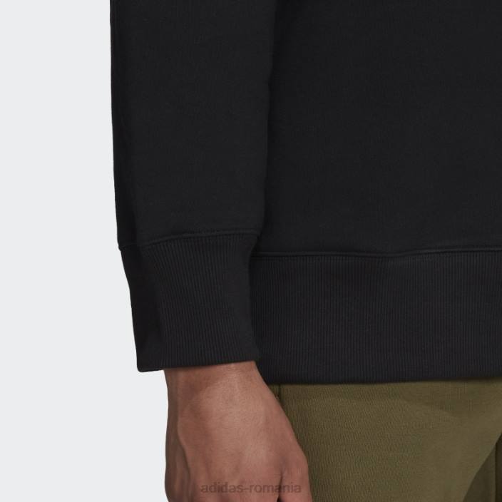 Adidas hanorac negru adicolor contempo crew bărbați negru 2JBN5002