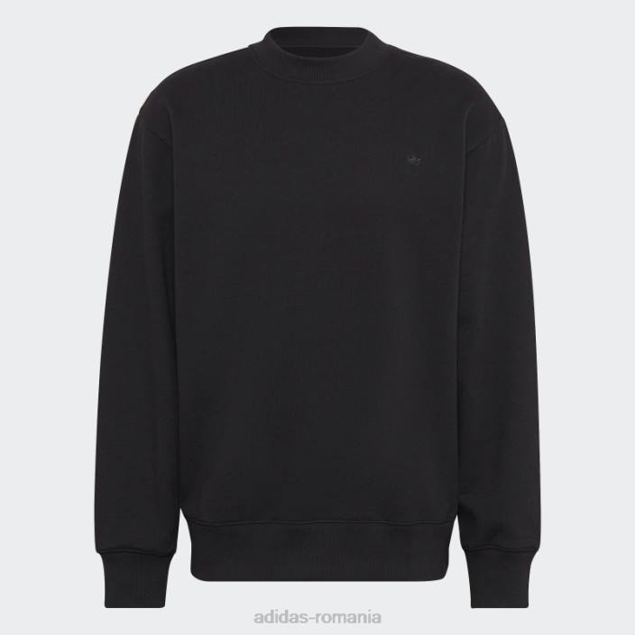 Adidas hanorac negru adicolor contempo crew french terry bărbați negru 2JBN815