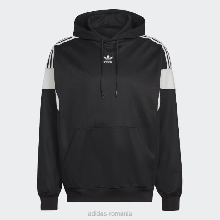 Adidas hanorac negru adicolor originals challenger bărbați alb negru 2JBN6683