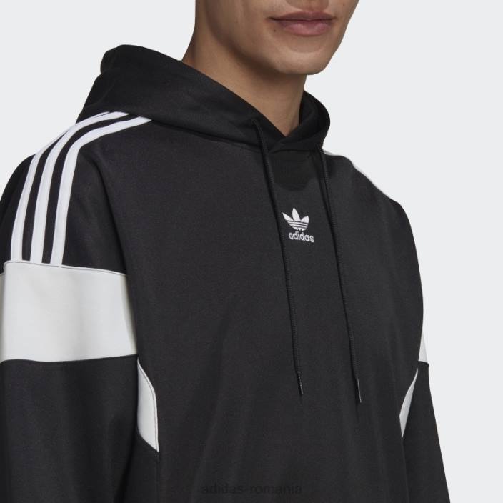Adidas hanorac negru adicolor originals challenger bărbați alb negru 2JBN6683