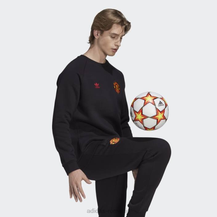 Adidas hanorac negru manchester united essentials trefoil adidas bărbați negru 2JBN13323
