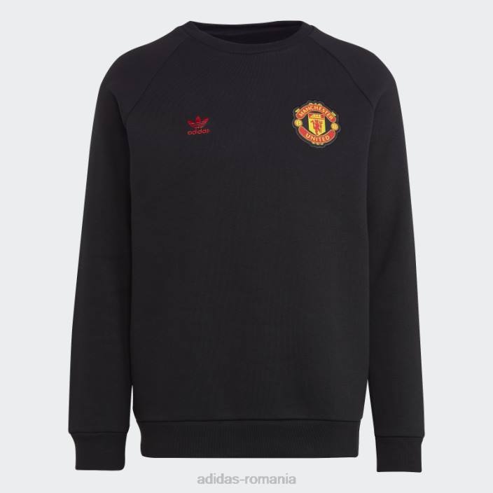 Adidas hanorac negru manchester united essentials trefoil adidas bărbați negru 2JBN13323