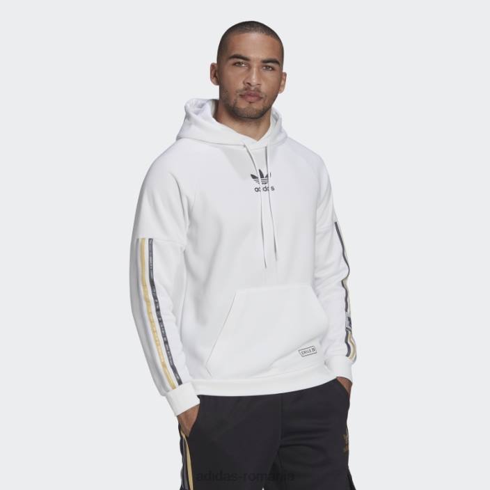 Adidas hanorac pulover alb chile 20 bărbați alb 2JBN7007