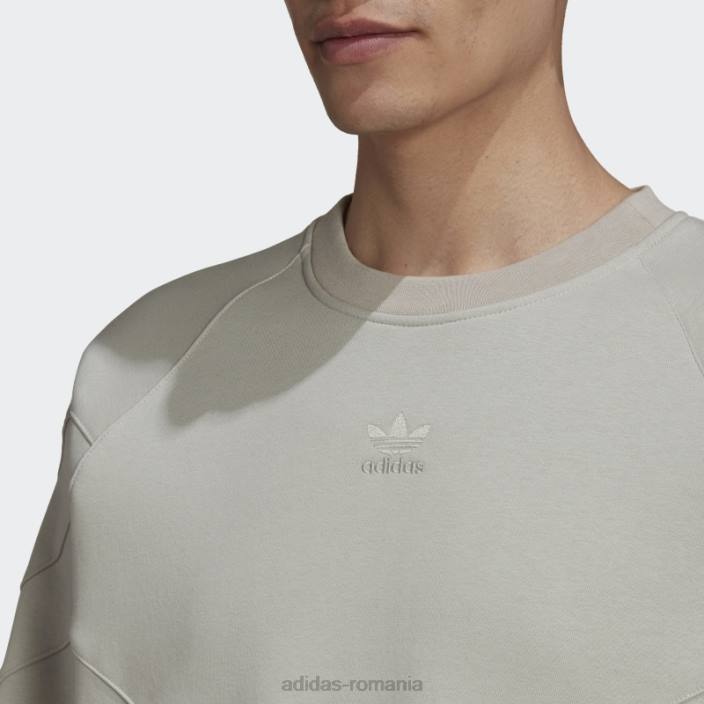 Adidas hanorac rekive crew gri metalic fierbinte bărbați gri metal 2JBN14789
