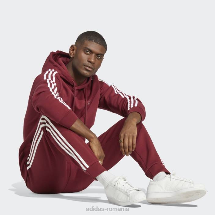 Adidas hanorac roșu adicolor classics cu 3 dungi bărbați roșu 2JBN6436