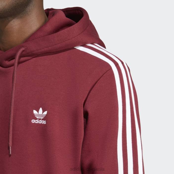 Adidas hanorac roșu adicolor classics cu 3 dungi bărbați roșu 2JBN6436