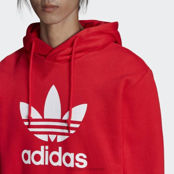 Adidas hanorac roșu adicolor classics trefoil adidas bărbați rosu alb 2JBN6675