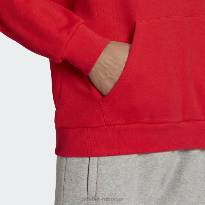 Adidas hanorac roșu adicolor classics trefoil adidas bărbați rosu alb 2JBN6675