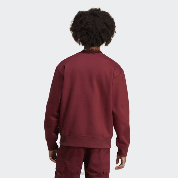 Adidas hanorac roșu adicolor contempo crew bărbați roșu 2JBN6598