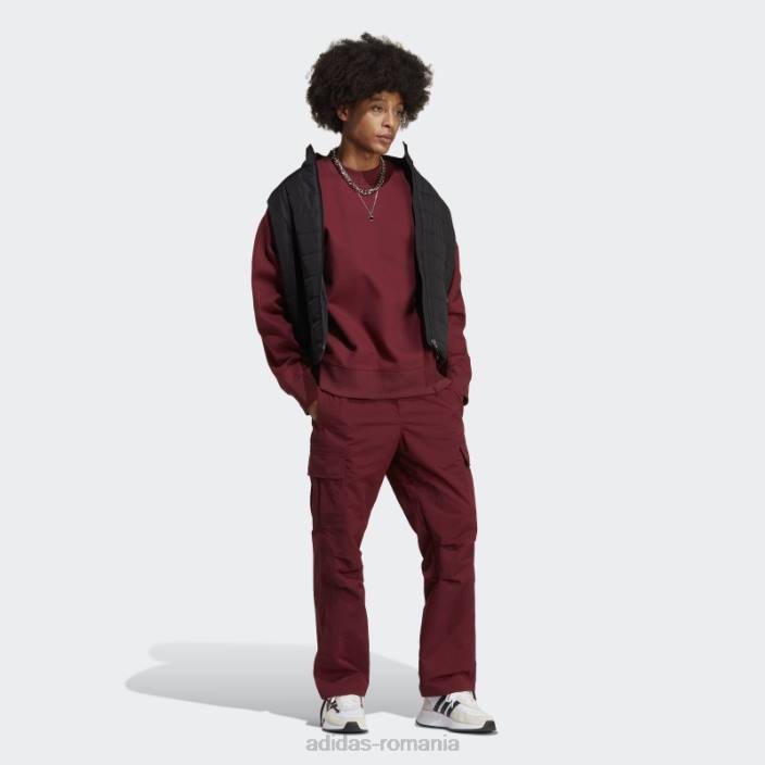 Adidas hanorac roșu adicolor contempo crew bărbați roșu 2JBN6598