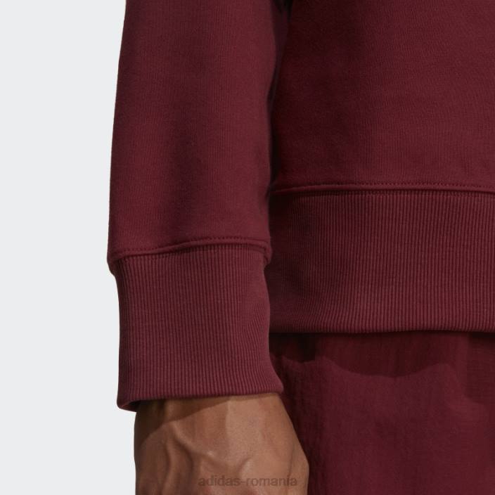 Adidas hanorac roșu adicolor contempo crew bărbați roșu 2JBN6598