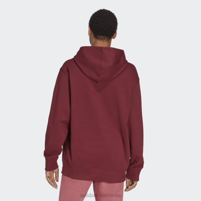 Adidas hanorac roșu adicolor contempo french terry bărbați roșu 2JBN5213