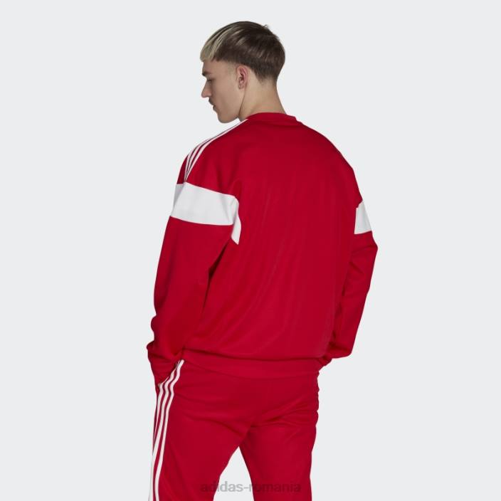 Adidas hanorac scarlet adicolor classics cut line crew bărbați stacojiu 2JBN5260