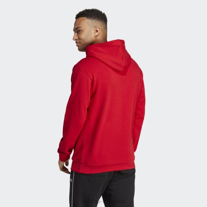 Adidas hanorac scarlet adicolor classics trefoil bărbați stacojiu 2JBN6605