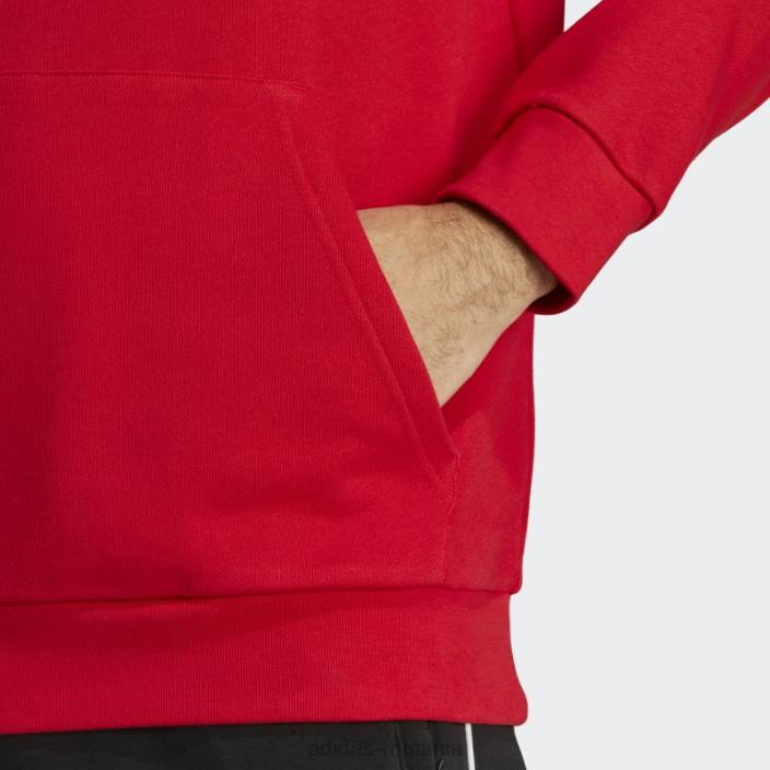 Adidas hanorac scarlet adicolor classics trefoil bărbați stacojiu 2JBN6605