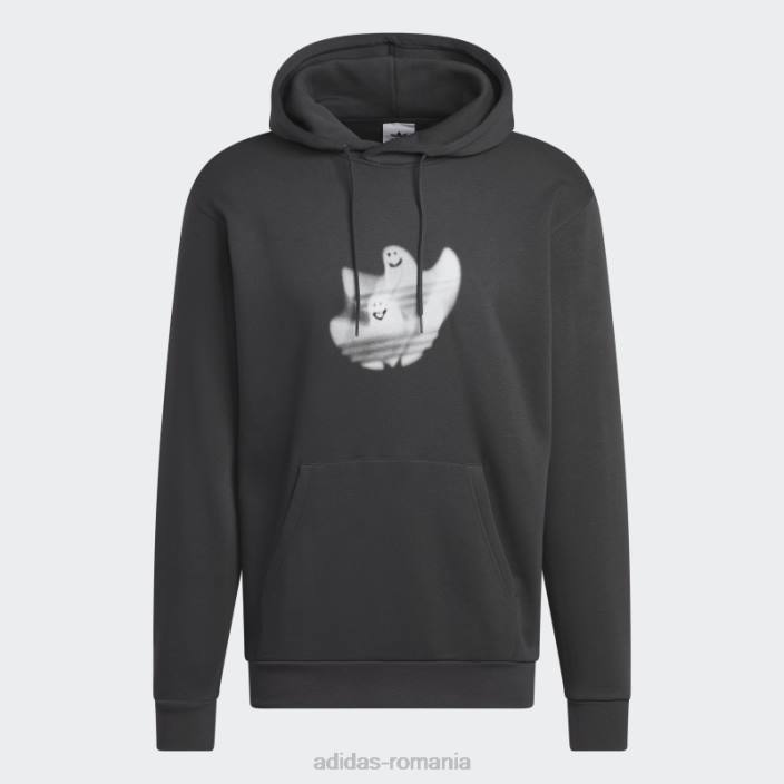 Adidas hanorac shmoofoil cu grafic carbon (neutru de gen) bărbați carbon/alb 2JBN989