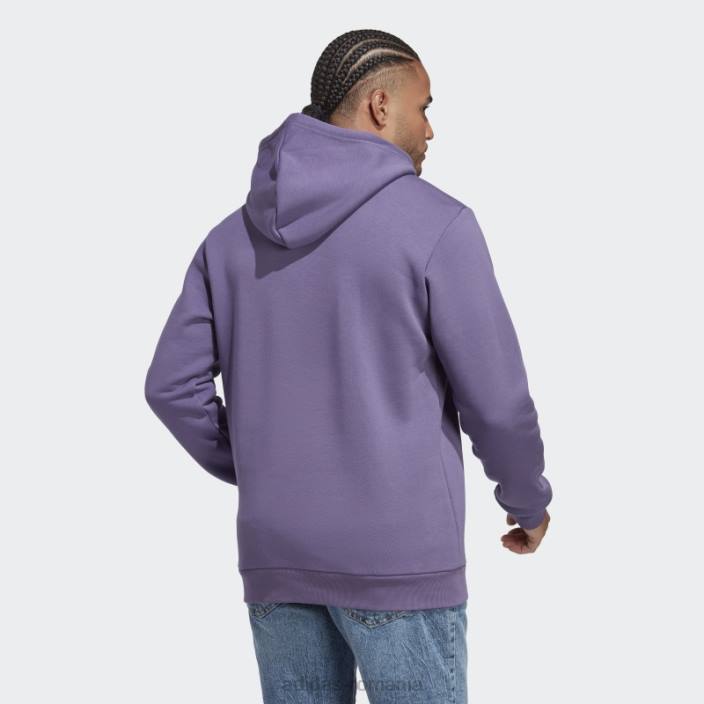 Adidas hanorac tech violet trefoil essentials adidas bărbați tech violet 2JBN5529