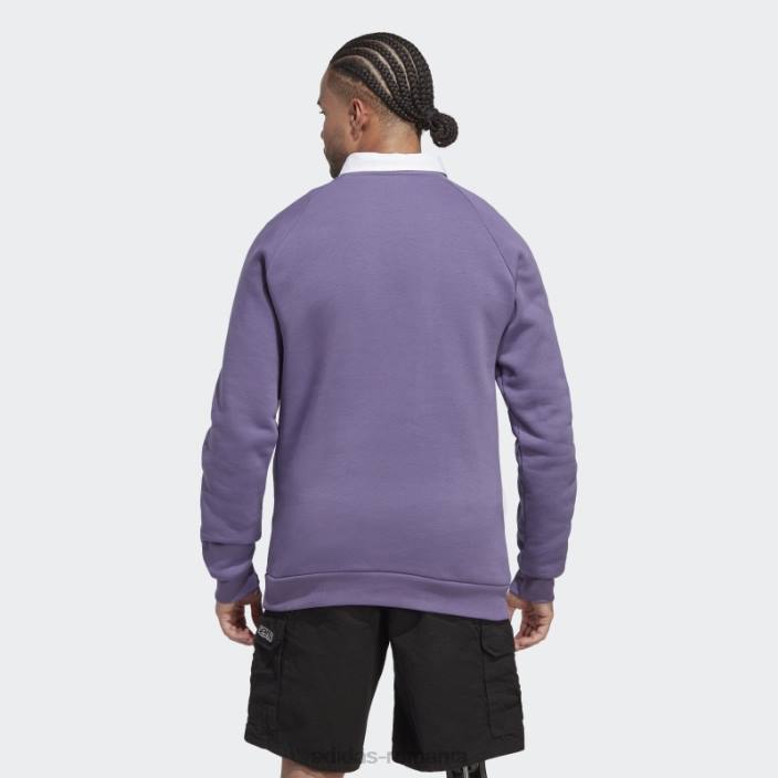 Adidas hanorac tech violet trefoil essentials cu gâtul rotund adidas bărbați tech violet 2JBN14481