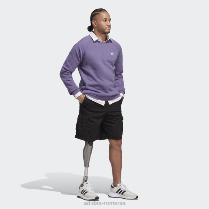 Adidas hanorac tech violet trefoil essentials cu gâtul rotund adidas bărbați tech violet 2JBN14481